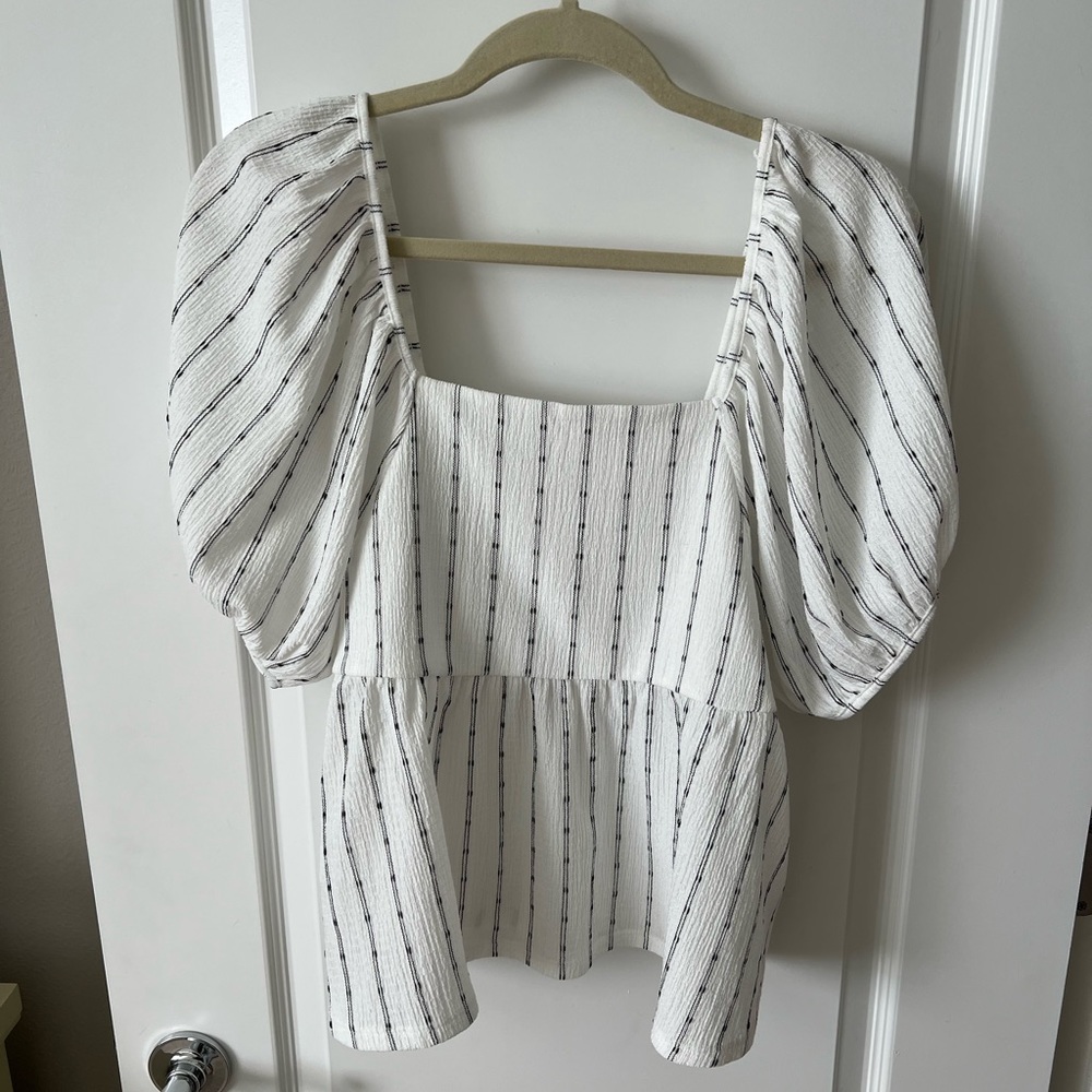 Madewell Puff Sleeve Empire Top